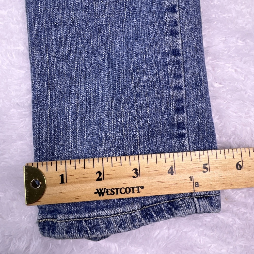 Y2K Levi's 524 Superlow Womens 9M LowRise Distressed Stretch Skinny Jean (30x31) - Picture 11 of 11